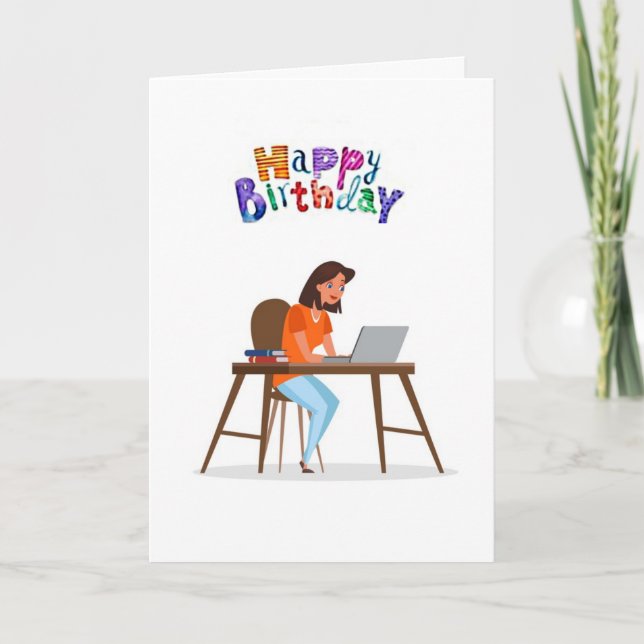 CARTÃO FELIZ ANIVERSÁRIO **BELA CARTEIRA*** (Frente)