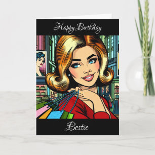 Cartão Feliz Aniversário Bestie