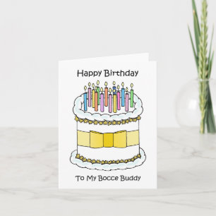 Cartão Feliz aniversário Bocce Buddy