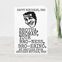 FELIZ ANIVERSÁRIO BRO BESTSELLING ENGRAÇADO BRA BR
