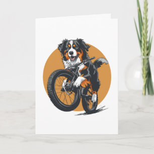 Cartão Feliz Aniversário, Cachorro De Montanha Bernese, A
