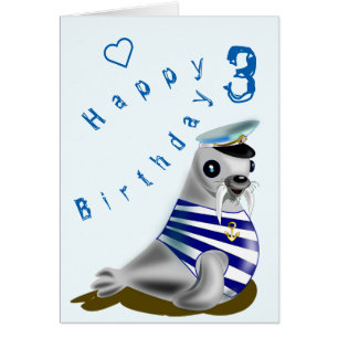 Cartão Feliz Aniversário Cartaz Sailor Sua Idade