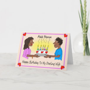 Cartão Feliz aniversário, Casal