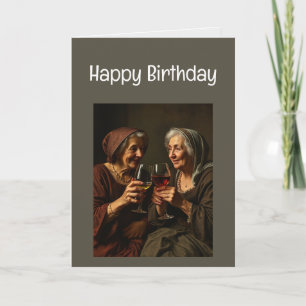 Cartão Feliz aniversário celebra a velhice