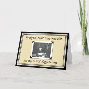 Cartão Feliz Aniversário Chefe do Grupo