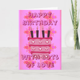 Cartão Feliz Aniversário Com Muito Amor
