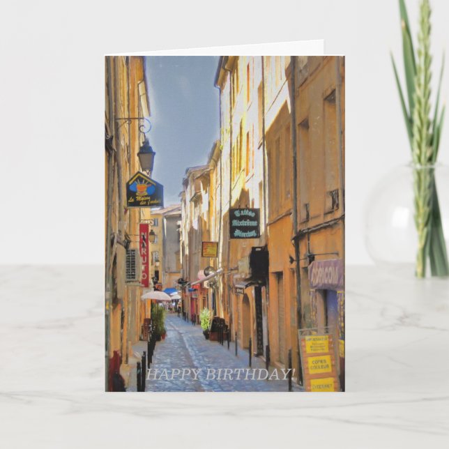 Cartão Feliz Aniversário — Conte todas as memórias (Frente)