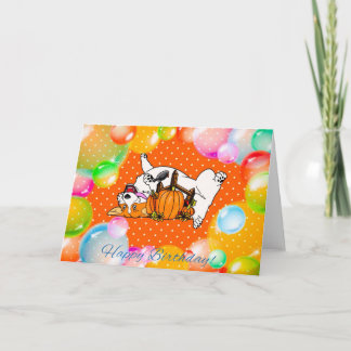 Cartão Feliz aniversário Corgi