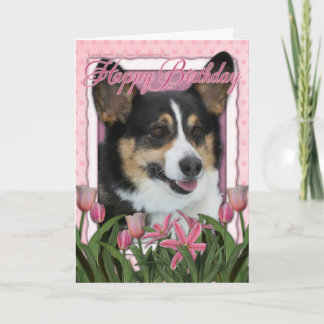 Cartão Feliz aniversário - Corgi