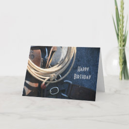 Cartão Feliz Aniversário Cowboy / Cowgirl PERSONALIZADA