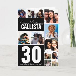 Cartão Feliz Aniversário da Colagem de Fotos de Amigos d