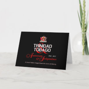 Cartão Feliz Aniversário da Independência T&T