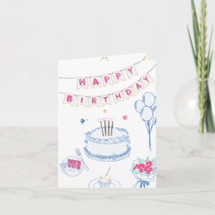 Cartão Feliz Aniversário da Mão