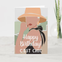 Feliz Aniversário da Mulher Francesa Chic