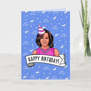 Cartão Feliz Aniversário da parte de Michelle Obama