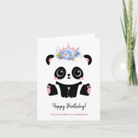 Feliz aniversário da princesa do panda