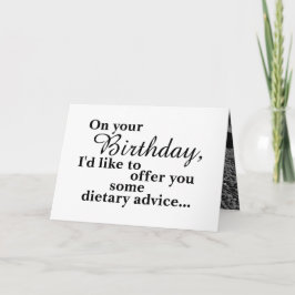 Cartão Feliz Aniversário da Rosquinha da Comida Engraçada