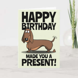 Cartão Feliz Aniversário Da Saudação Engraçada Do Cão