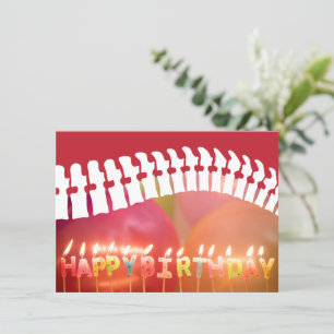 Cartão Feliz Aniversário das Velas da Espinha Cutânea