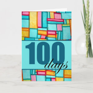 Cartão Feliz aniversário de 100 dias do Baek-il coreano p