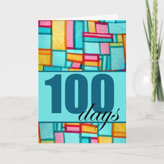 Cartão Feliz aniversário de 100 dias do Baek-il coreano p (Frente)