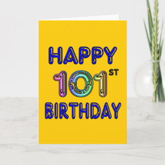 Cartão Feliz aniversário de 101ruas