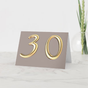 Cartão Feliz aniversário de 30 anos 30, 30, 30