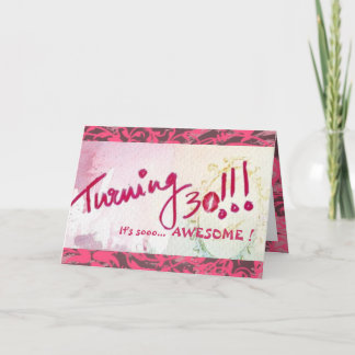 Cartão Feliz aniversário de 30 anos, Irmã! (Personalizáve