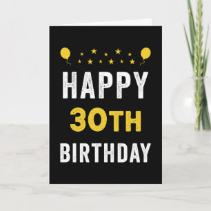 Cartão Feliz aniversário de 30 anos Tricenarian Celebrati