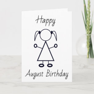 CARTÃO FELIZ ***ANIVERSÁRIO DE AGOSTO*** PARA A MENINA JO