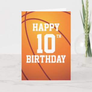 Cartão Feliz Aniversário de Basquete Personalizado