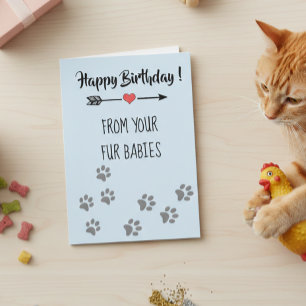 Cartão Feliz Aniversário de Cachorros Gatos e Pets Múltip