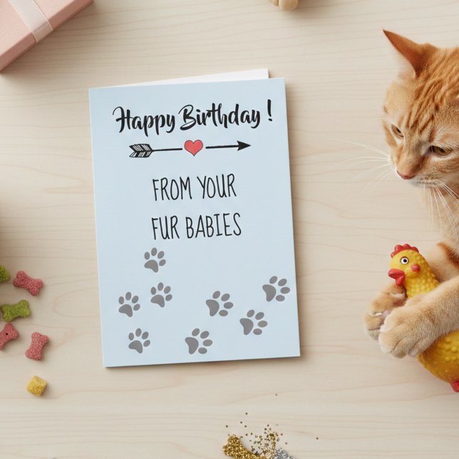 Cartão Feliz Aniversário de Cachorros Gatos e Pets Múltip (Criador carregado)