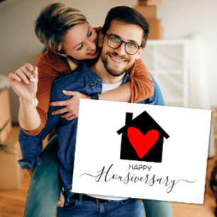 Cartão Feliz aniversário de casa aniversário de casa indi