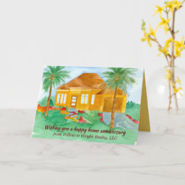 Cartão Feliz Aniversário de Casa Da Realtor Palmeiras