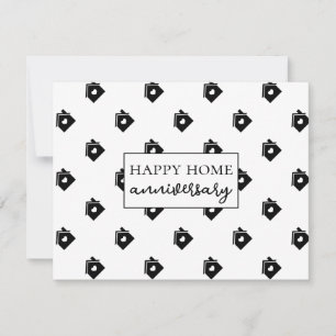 Cartão Feliz Aniversário de Casa Feliz Imóvel