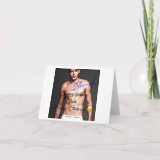 Cartão Feliz aniversario de Dominic Sherwood