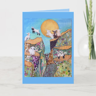 Cartão Feliz aniversário de Goats