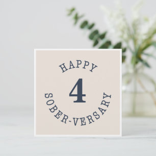 Cartão Feliz aniversário de Sober