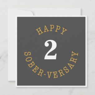 Cartão Feliz aniversário de Sober