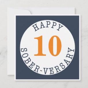 Cartão Feliz aniversário de Sober