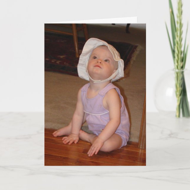 Cartão Feliz Aniversário de Um Ano (Frente)