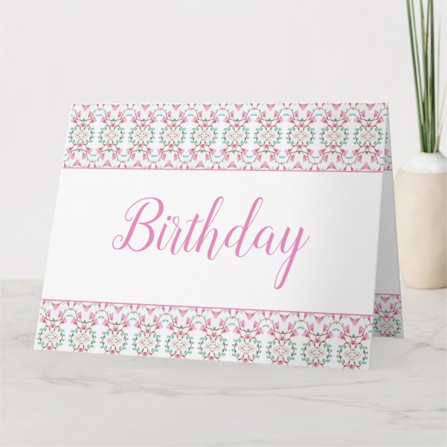 Cartão Feliz Aniversário Deseja Apenas Que Você Tenha Um  (Frente)