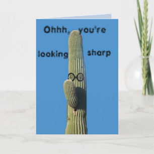 Cartão Feliz Aniversário Deseja O Sudoeste de Saguaro Ca