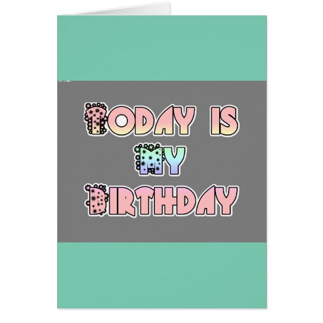 Cartão Feliz Aniversário Design (Frente)