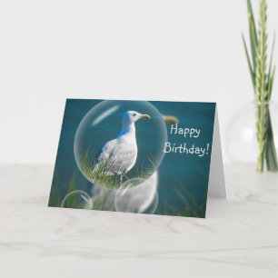 Cartão Feliz aniversário, Diversão de Seagull