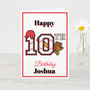 Cartão Feliz Aniversário do 10º Esporte Saudação