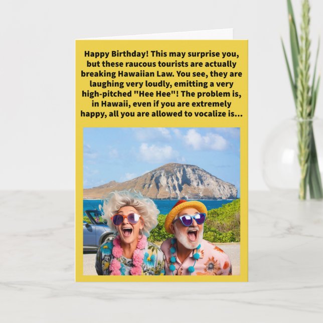 Cartão Feliz Aniversário do Baixo Ha (Frente)