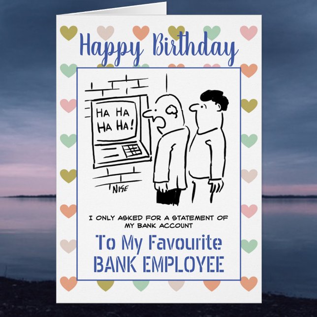 Cartão Feliz Aniversário do Banco (Criador carregado)