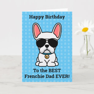 Cartão Feliz Aniversário do Cachorro Branco